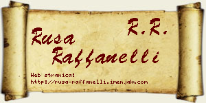 Rusa Raffanelli vizit kartica